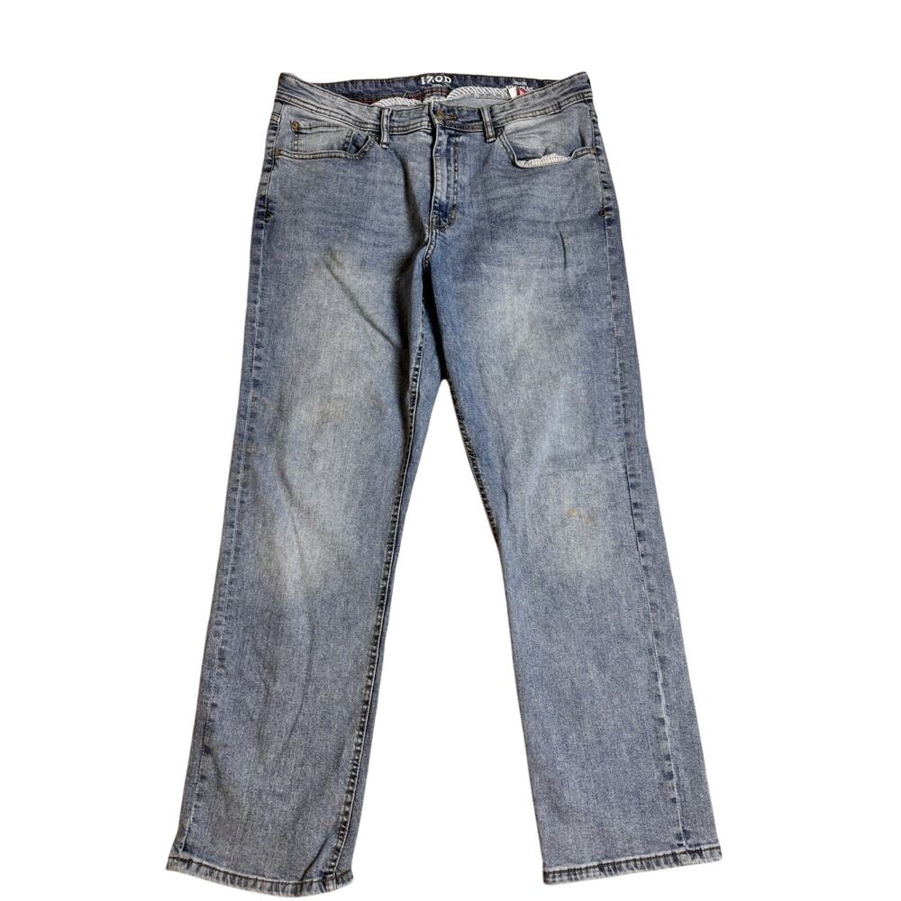 IZOD Relaxed Fit 36x30 Blue Jeans Denim